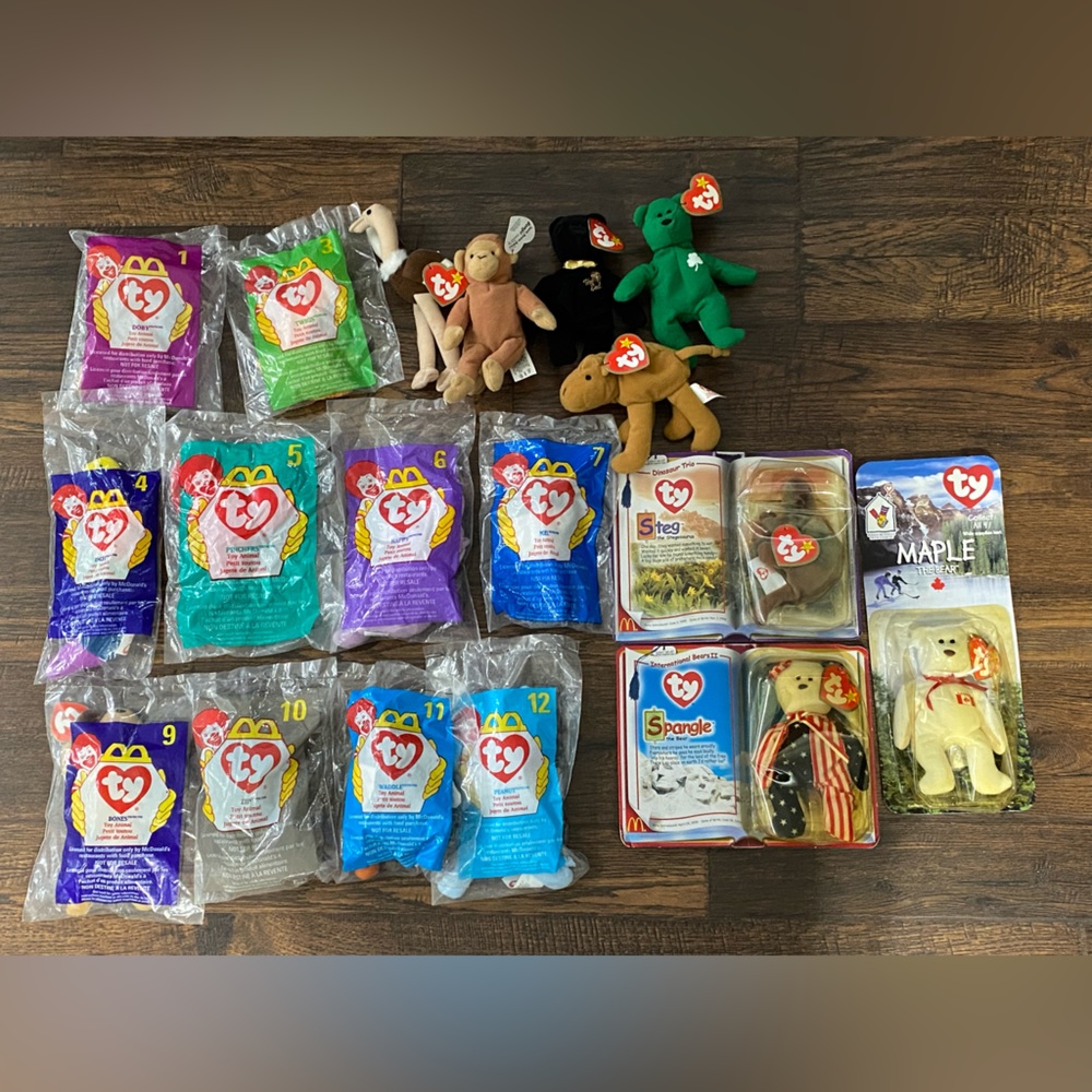 18 vintage McDonald beanie babies